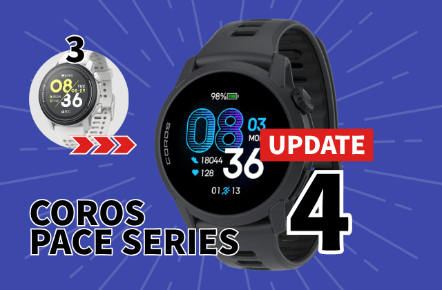 COROS PACE 4と3の比較