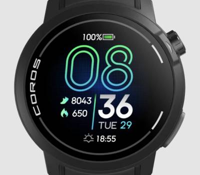 COROS PACE Proの1.3インチAMOLEDディスプレイ