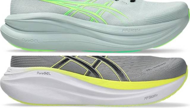 ゲルニンバス28と27のミッドソールの違い