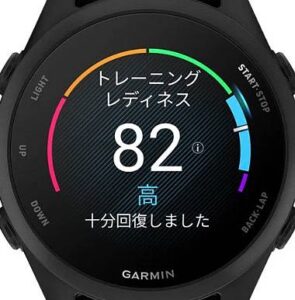 Forerunner 170のトレーニングレディネス
